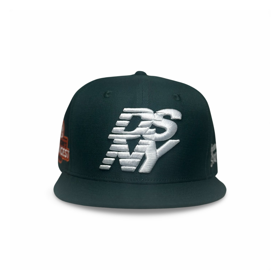 Stacked Logo SnapBack Green