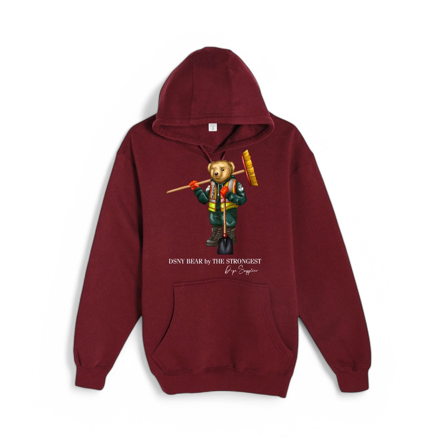 DSNY Bear Hoodie (Maroon)