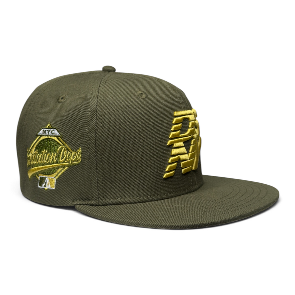 Stacked Logo SnapBack (Flat Brim)