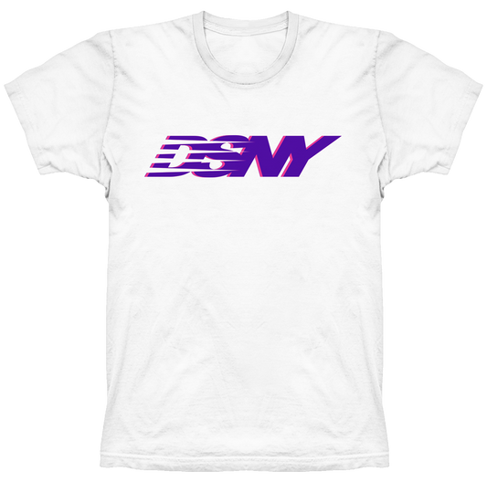 Basic Logo Tee | White, Purple & Pink