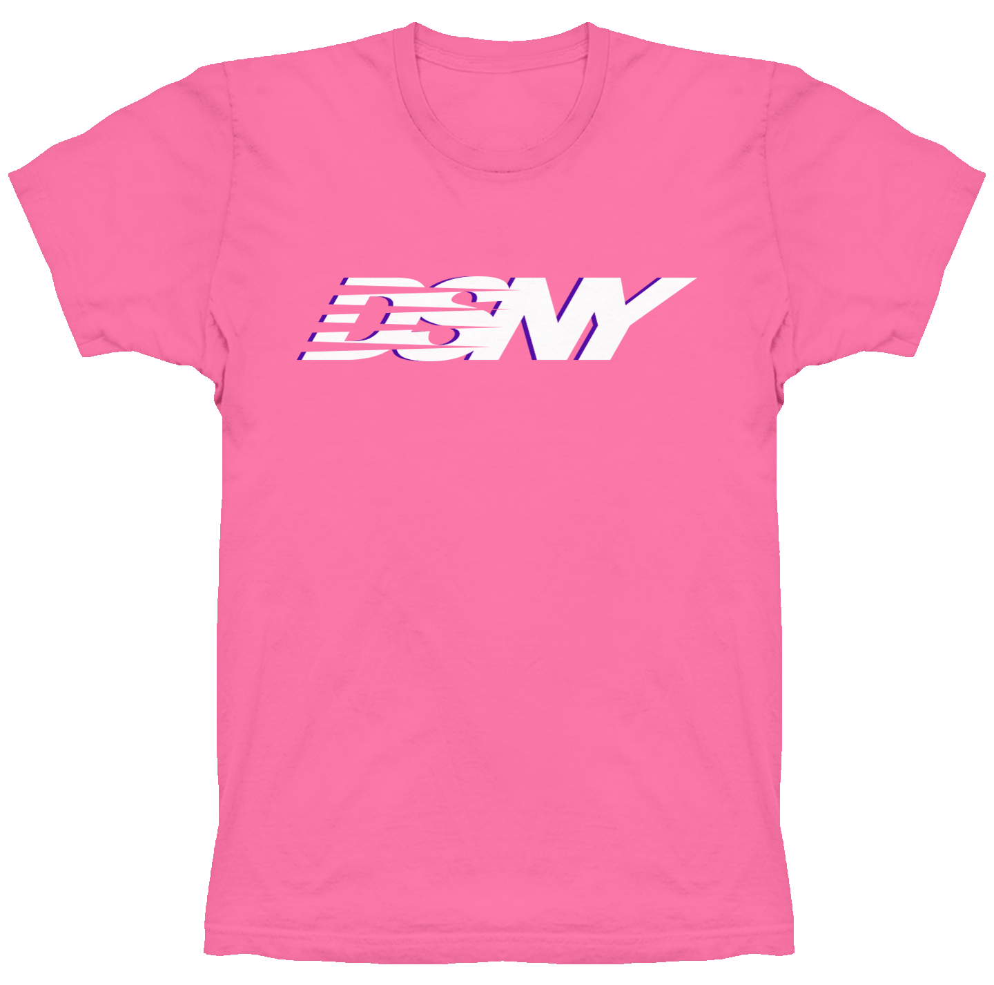 Basic Logo Tee | Pink, White & Purple