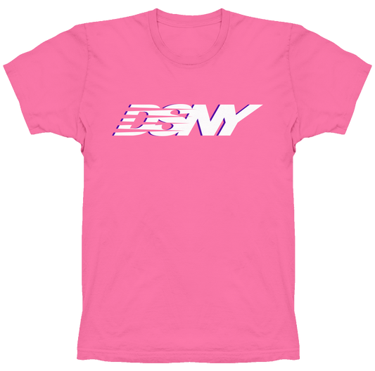 Basic Logo Tee | Pink, White & Purple