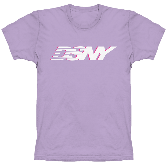 Basic Logo Tee | Lavender, White & Pink