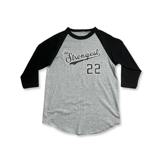 The Strongest Baseball Jersey (Grey/ Black)